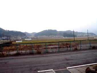 正面の風景